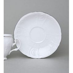 Saucer 14 cm, Thun 1794, karlovarský porcelán, BERNADOTTE platinum