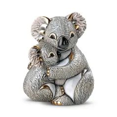 De Rosa - Koala With Baby, 9 x 7 x 10 cm, Ceramic figure, De Rosa Montevideo