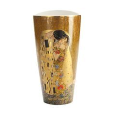 Vase Gustav Klimt - The Kiss, 15 / 11 / 28 cm, Porcelain, Goebel