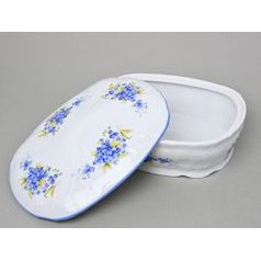 Víko k dóze na cukrovinky 2,1 l, Thun 1794, karlovarský porcelán, BERNADOTTE pomněnka