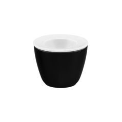 Egg cup, Glamorous Black 25677, Seltmann Porcelain