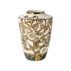 Miniature Vase Gustav Klimt - Tree of Life, 8,5 / 8,5 / 12,5 cm, New Bone China, Goebel