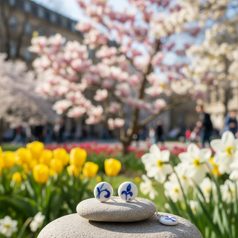 Earrings: Blue Hearts, Porcelain Jewels Studio Mallys
