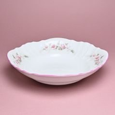 Pink line: Bowl deep 25 cm, Thun 1794 Carlsbad porcelain, BERNADOTTE roses