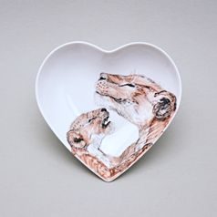 Miska Srdce Afriky - Lví rodinka, 16 x 15,5 cm, Extra limitovaná edice 5 ks, Dekor Helena Hlušičková (2)