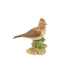 Bird of the Year 2019 - Skylark 10,5 cm, porcelain - decor biscuit, Goebel