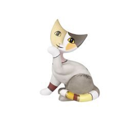 Figurine Rosina Wachtmeister - Cat Teo 13,5 / 7,5 / 16,5 cm, porcelain, Goebel