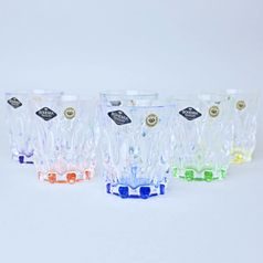 SAMBA - Harlequin, Whiskey glasses, set 6pcs., 320 ml, Bohemia Treasury