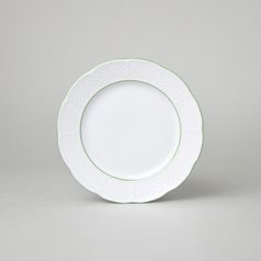 7047703: Dessert plate 17 cm, Thun 1794, karlovarský porcelán, NATÁLIE light green lines