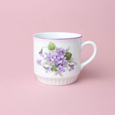 Hrnek Leo 300 ml, fialky, Český porcelán a.s.