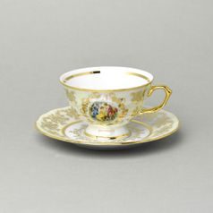 Cup tea 200 ml footed and saucer 15,5 cm, The Three Graces, Royal porcelain