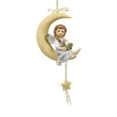 Hanging ornament Evening Thoughts 8 / 4.5 / 10 cm, biscuit china, Nina & Marco, Goebel