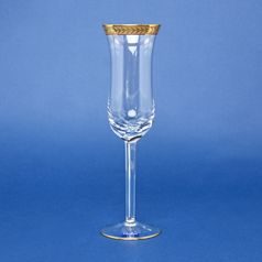 Champagne Glass 170 ml, Golden Stripe, 23 cm, Milan Mottl