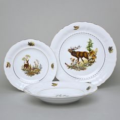 Sonata hunting: Plate set for 6 pers., Leander 1907