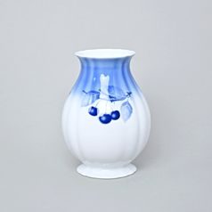 Vase 18,5 cm, Thun 1794 Carlsbad porcelain, BLUE CHERRY