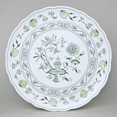 Talíř dortový 31 cm, zelený cibulák, Český porcelán a.s.