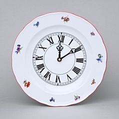 Wall clock with clockwork 24 cm, Hazenka red line, Cesky porcelan a.s.