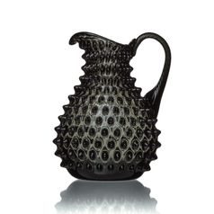 Crystal Jug 2000 ml, Smoke - Polka Dot, Kvetna 1794 Glassworks