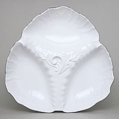 Bowl cabaret 30 cm, Thun 1794 Carlsbad porcelain, BERNADOTTE frost, Platinum line