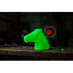 Angel candlestick (uranium glass), Glassworks Janov