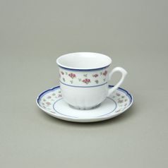 Šálek 100 ml + podšálek 115 mm espresso, Thun 1794, karlovarský porcelán, ROSE 80283