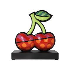 Figurine Cherries 30 / 15 / 33 cm, porcelain, R. Britto, Goebel