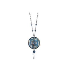 Necklace V. van Gogh - Almond Tree Blue, 4,5 / 4,5 / 8 cm, Porcelain, Goebel