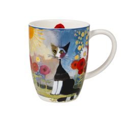 Cup Luce Solare 400ml, Fine Bone China, Cats Goebel R. Wachtmeister