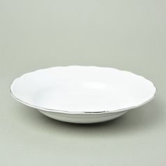 Plate deep 24 cm, HC002 platinum, Elizabeth