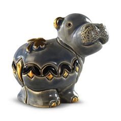 De Rosa - Mini Hippo, 4 x 4 x 4 cm, Ceramic figure, De Rosa Montevideo