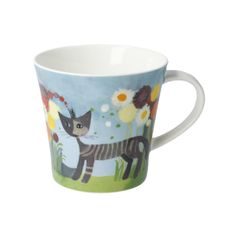 Mug 0,35 l Crisantemo 13,50 / 10,50 / 9,50 cm, porcelain, cats Goebel R. VWachtmeister