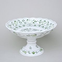 Bowl on stand 24 cm, Green Onion Pattern, Cesky porcelan a.s.