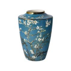 Vase V. van Gogh - Almond Tree Blue, 8,5 / 8,5 / 12,5 cm, Porcelain, Goebel