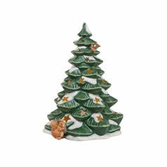 Winter Forest: Snow Covered Lightning Tree 23,5 cm, Goebel porcelain