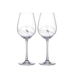 Atlantis - Set of 2 wine glasses 360 ml, Swarovski Crystal, DIAMANTE