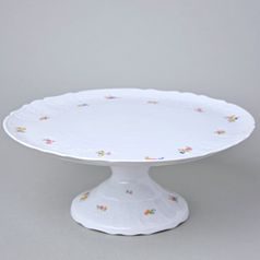 Cake plate 32 cm footed, Thun 1794 Carlsbad Porcelain, BERNADOTTE hazenka
