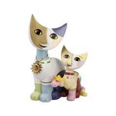 Annual Cat 2024 R. Wachtmeister - Fiorella e Silviano, 12 / 10,5 / 17 cm, Porcelain, Goebel