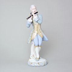 Gentleman Rococo 13 x 13 x 33 cm, Luxor, Porcelain Figures Duchcov