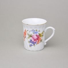 Hrnek Richmond 0,25 l, míšeňská růže, Český porcelán a.s.