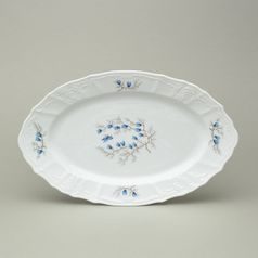 Dish oval 34 cm, Thun 1794, karlovarský porcelán, BERNADOTTE butterflies