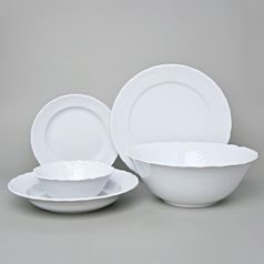 Dining set 25 pcs., Opera white, Cesky porcelan a.s.