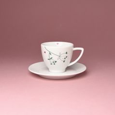 Cup and saucer 90 ml / 120 mm, All I love - Malíská, THUN 1794, karlovarský porcelán