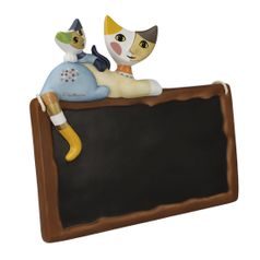 Porcelánová deska závěsná s tabulkou na křídu 23 / 1,50 / 21,50 cm, R. Wachtmeister, Goebel
