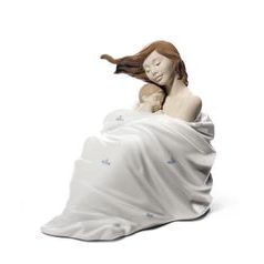 Mother With A Baby "Cozy Slumber", 23 x 14 x 26 cm, NAO Porcelain Figures