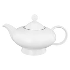 Tea pot 1,25 l, Lido Black Line, Seltmann Porcelain