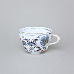 Cup tall B 210 ml coffee, Original Blue Onion Pattern + gold + ruby red