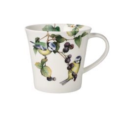 Hrnek sýkorka modřinka 13 / 10,5 / 9,5 cm, jemný kostní porcelán, Goebel