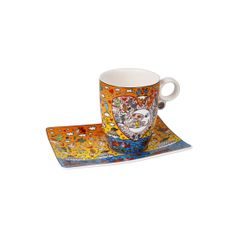 Cup and saucer James Rizzi - The Romance of the Sea, 400 ml / 19,5 cm, Fine Bone China, Goebel