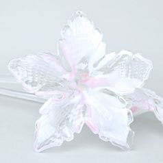 Květina se stonkem (světle růžová) 62 cm, 1 ks., Pačinek GLASS
