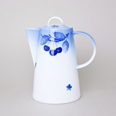 Coffee pot Tom 1,3 l, Thun 1794, karlovarský porcelán, BLUE CHERRY